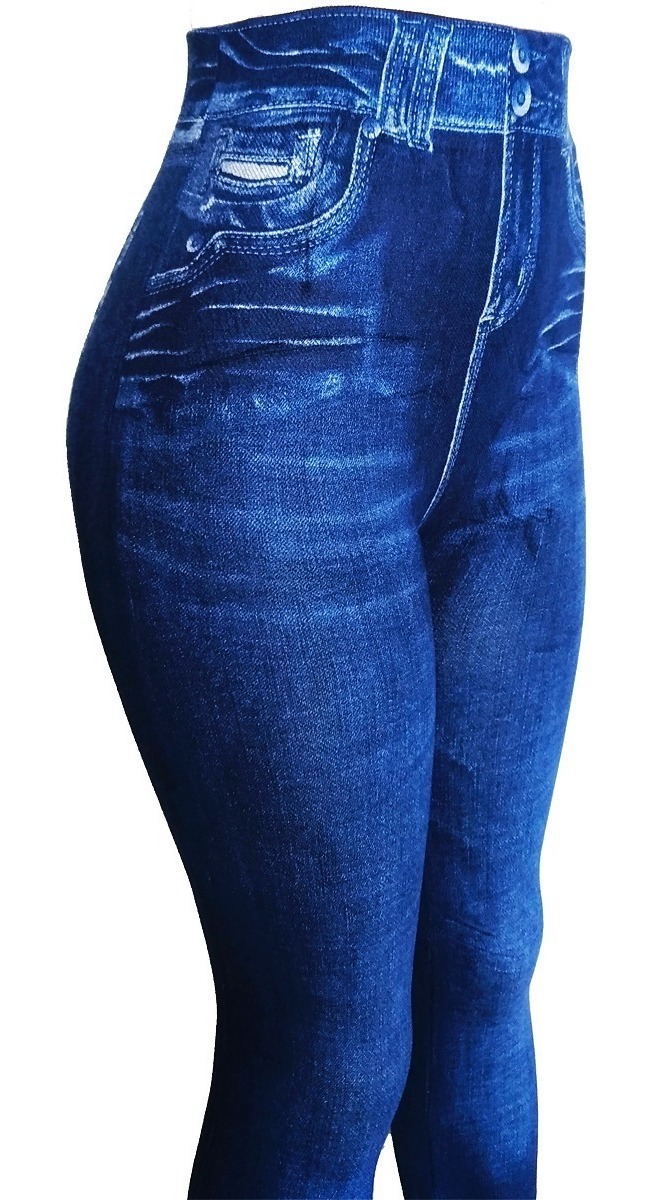 calça imita jeans feminina