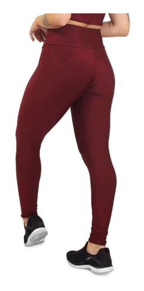 calça legging cor marsala