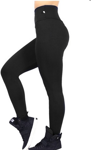 legging cintura alta preta