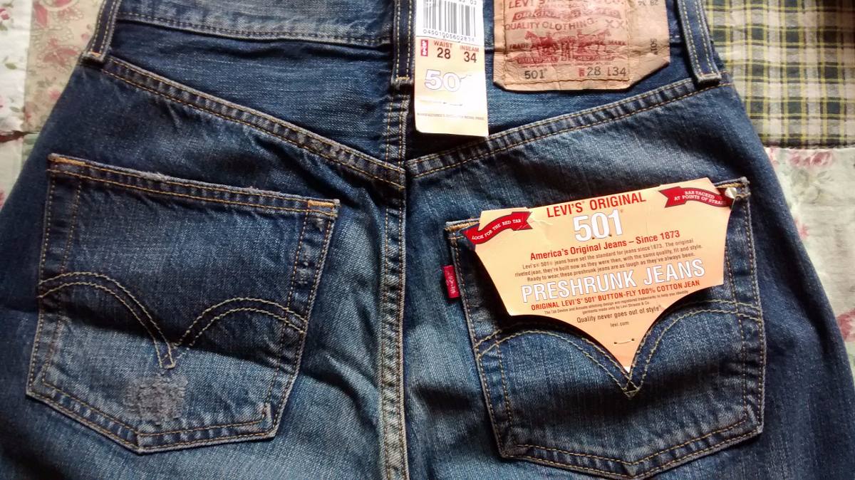 Calça Levi's 505 Jeans Masculina Tradicional Importada R