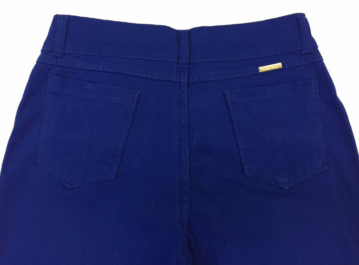 calça azul marinho feminina sarja