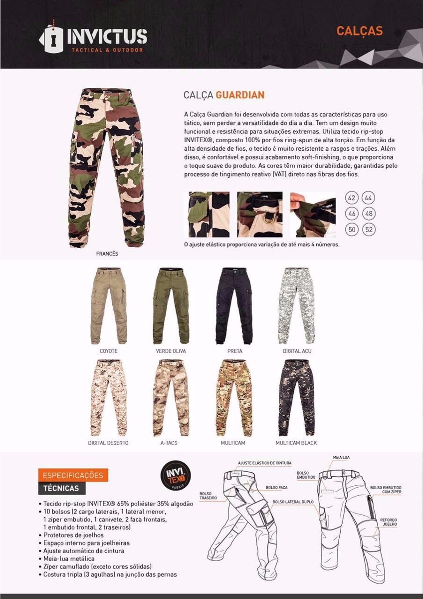 calça cargo invictus