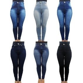 calça jeans de lycra feminina