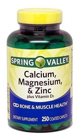 Calcio Magnesio Zinc Y Vitamina D3 Spring Valley 250