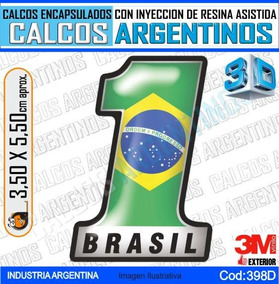 /"3x4/" Brazil Sticker Decal Brazil Flag