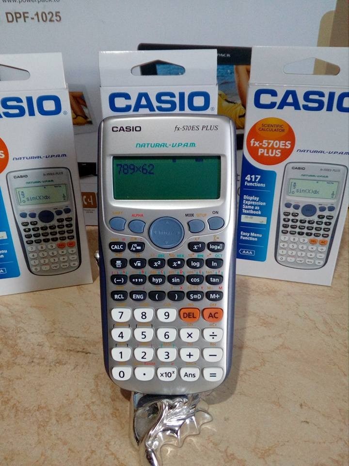 Calculadora Cientifica Casio Fx-570es Plus 417 Funcoes ...