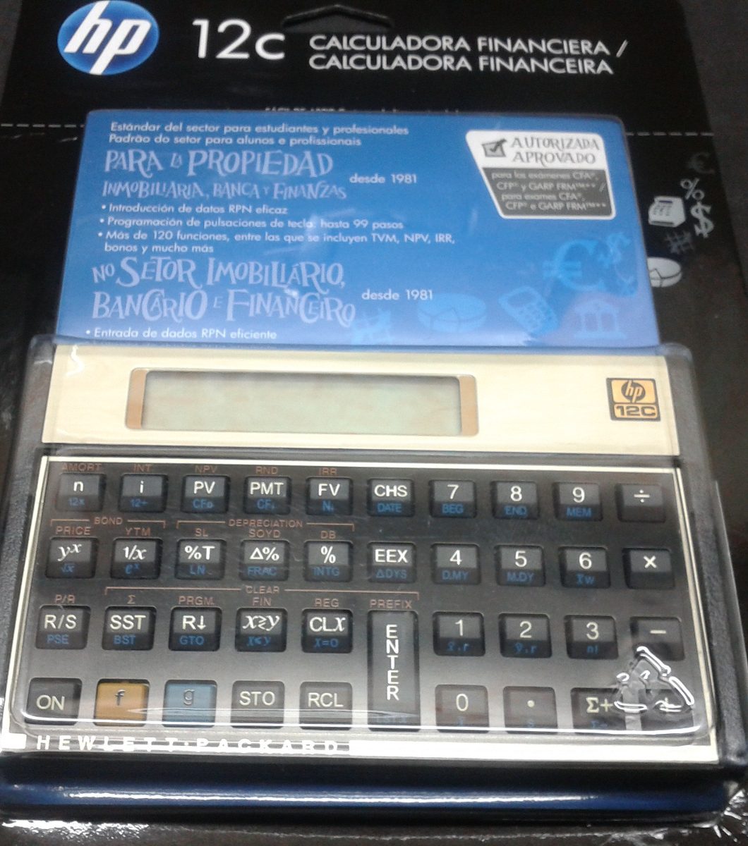 Calculadora Financeira Hp 12c Gold Original - R$ 204,90 em Mercado Livre