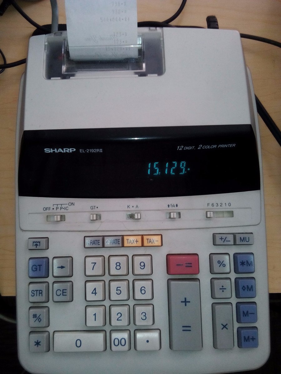Calculadora Sharp El2192rii 1,295.00 en Mercado Libre