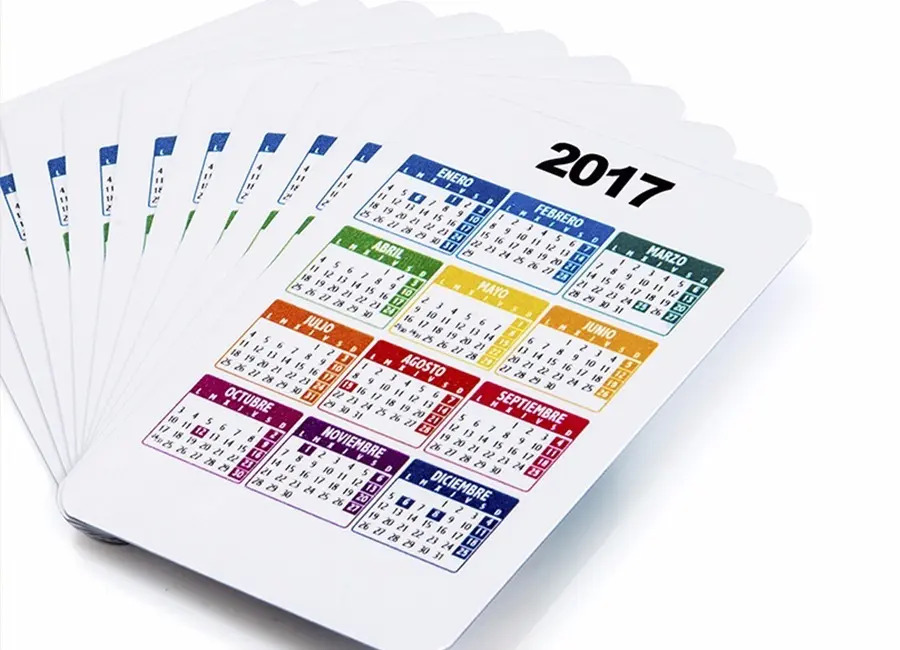 Calendario bolsillo 2019: personaliza e imprime