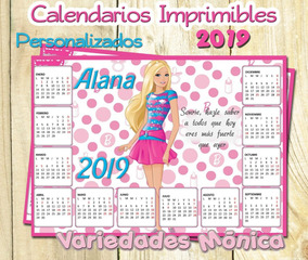 calendario barbie 2019