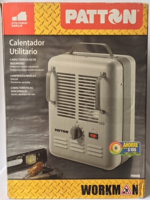 Calentador Eléctrico Calefactor Utilitario Patton Puh680 - $ 800.00 en