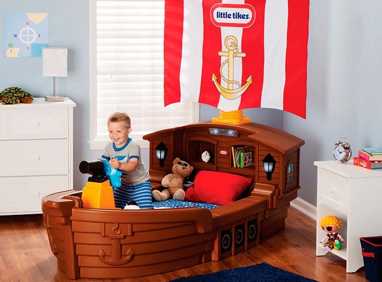 Cama Niños Barco Pirata Little Tikes Montessori Nuevo- Maxx! - S/ 1.000