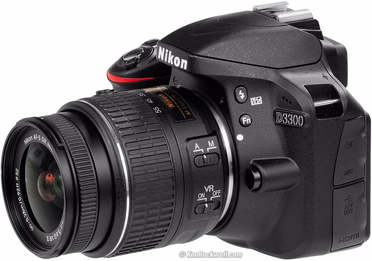 Camara Nikon  D3300 24 2 Mp Con 18 55mm F 3 5 5 6 Af s Vr 