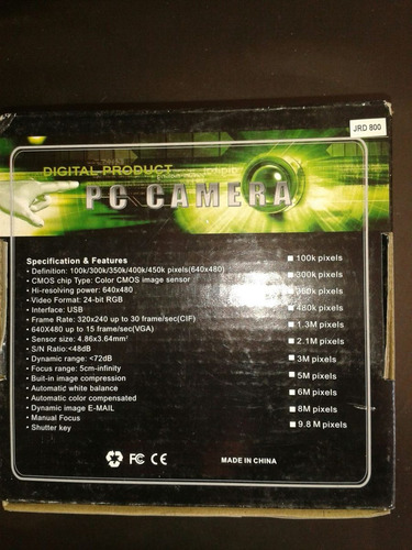 Camara para pc utech bs. 9.300,00 en mercado libre