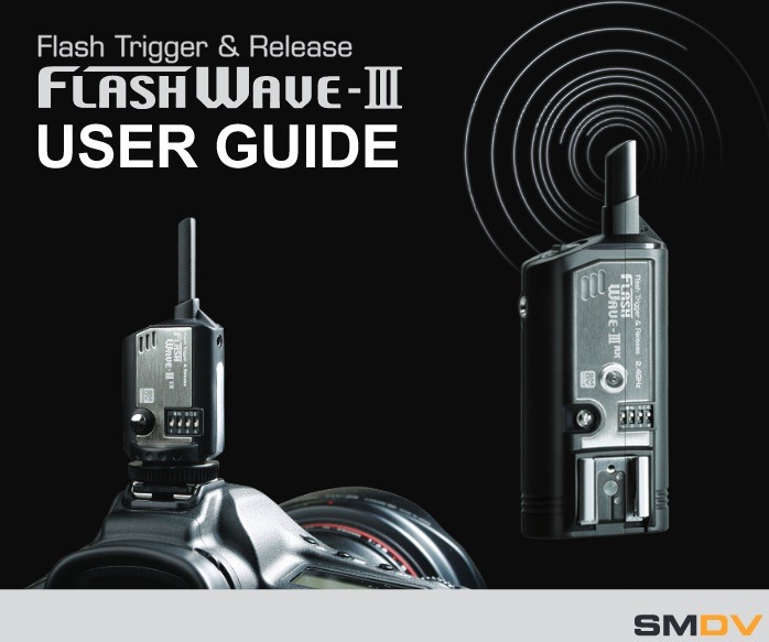 SMDV Digital Radio esclavo Flashwave III control remoto inalámbrico disparador de liberación del obturador