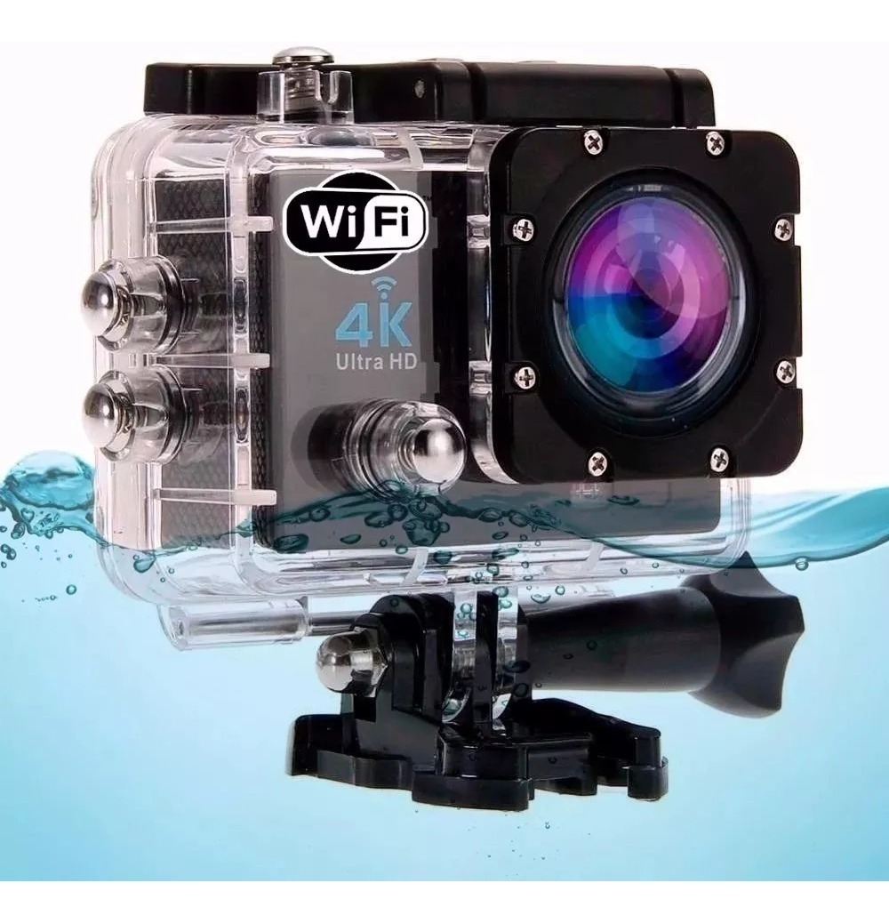 Camera 4k Action Cam Go Sports Pro Full Hd 1080p Wi-fi E60 - R$ 149,99