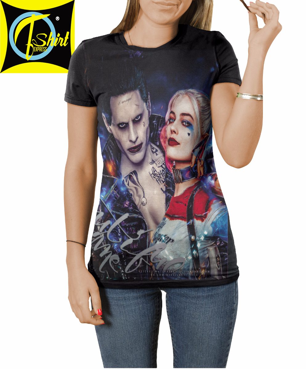 Camisa Camiseta Esquadrao Suicida Arlequina Coringa R 39 90 Em Camisa Camiseta Esquadrao Suicida Arlequina Coringa R 39 90 Em