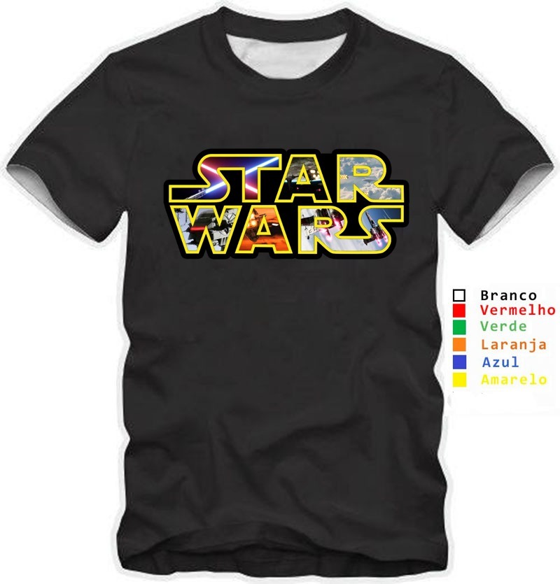 Camisa Camiseta Feminina Star Wars Logo Filme - R$ 40,00 em Mercado Livre