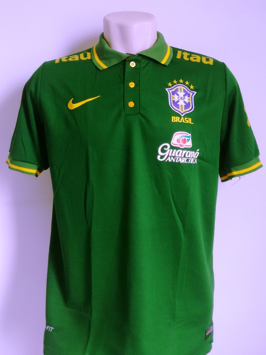 Camisa Futebol Polo Brasil Verde 2018/19 - R$ 95,00 em ...
