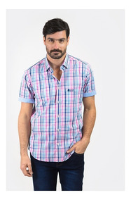Camisa Hombre Ml Cuadros Splendor Red navy Oxford Polo Club Camisa Hombre Ml Cuadros Splendor Red navy Oxford Polo Club