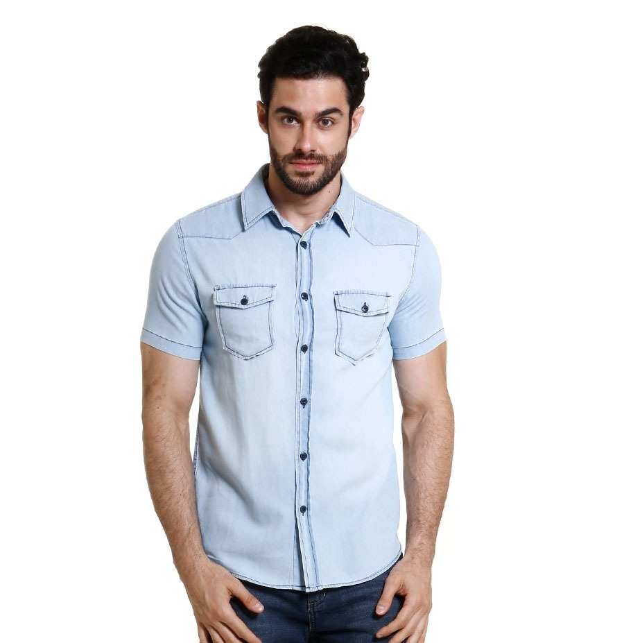 camisa jeans no mercadolivre