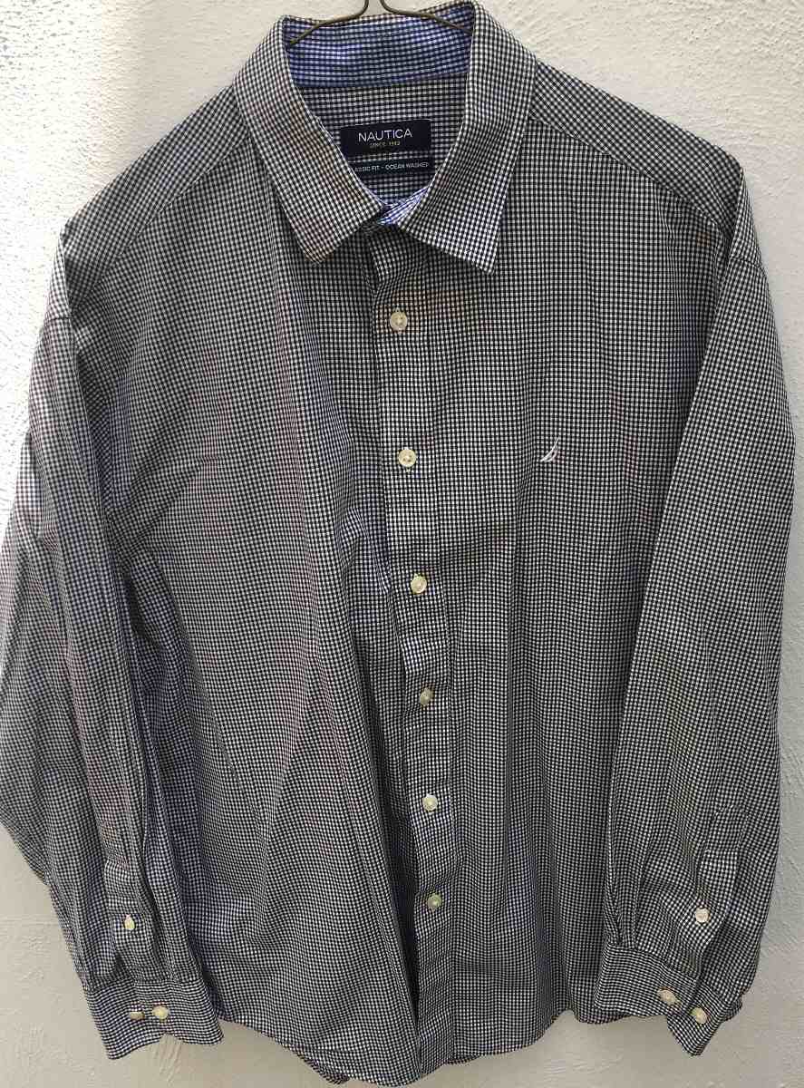Camisa Náutica Caballero Talla 15-1/2 Y 32-33 Original