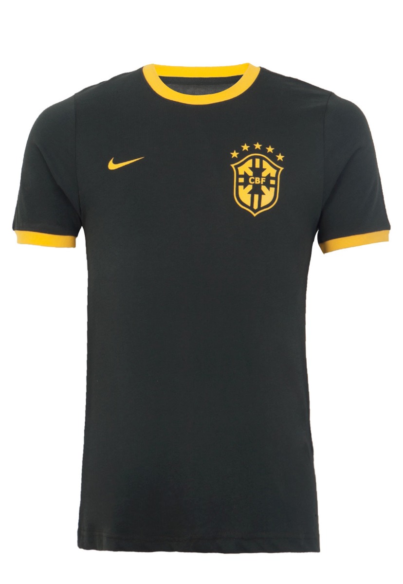 Camisa Nike Seleção Brasil Algodão 3 Olimpíadas 2016 Verde ...