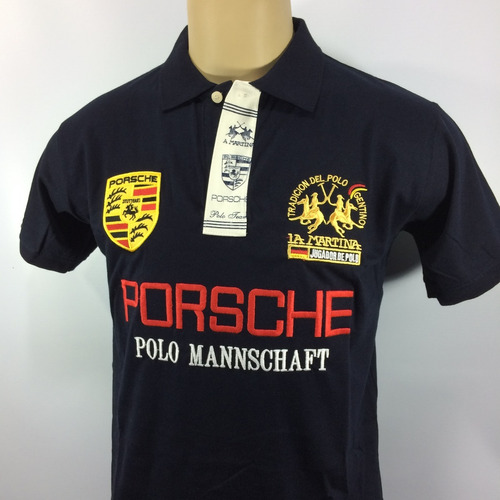 Camisa Polo Masculina La Martina Porsche Original Bordada