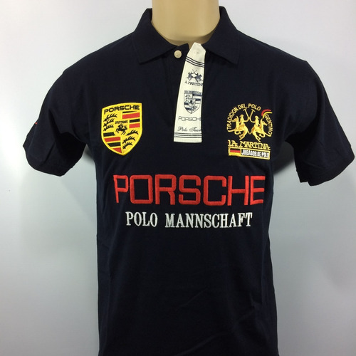 Camisa Polo Masculina La Martina Porsche Original Bordada