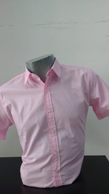 camisa rosa pastel hombre