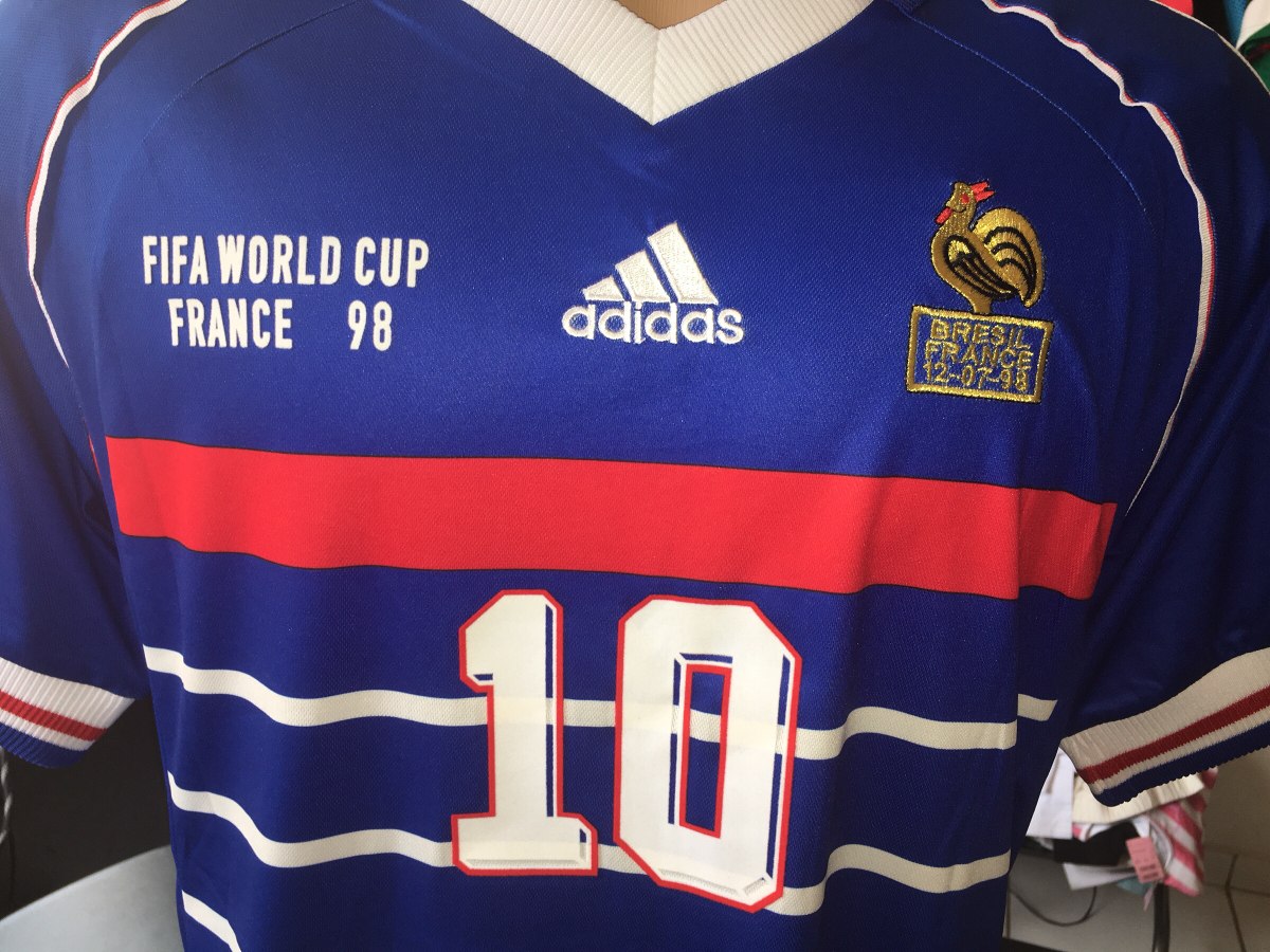 Camisa Seleção Francesa Copa De 98 Zidane França - R$ 150 ...