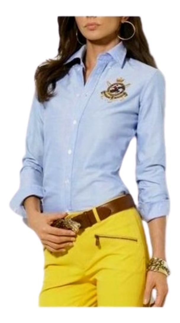 camisa social feminina polo ralph lauren