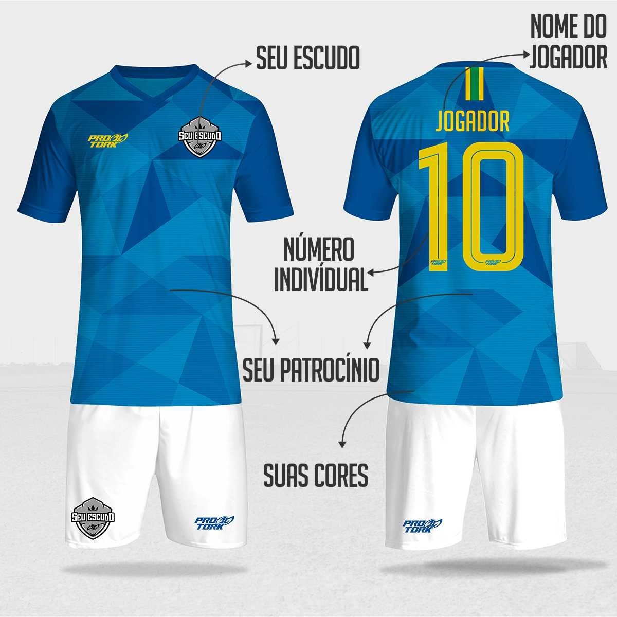 Camisa De Time Personalizada 10un Futebol Ou Futsal - R$ 350,00 em Mercado Livre