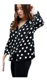 camisa lunares mujer