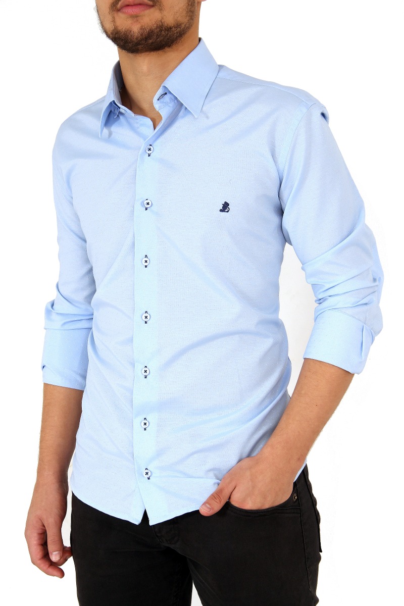 Download Camisas Social Baratas Roupa Masculina Viho Azul Grafite - R$ 89,40 em Mercado Livre