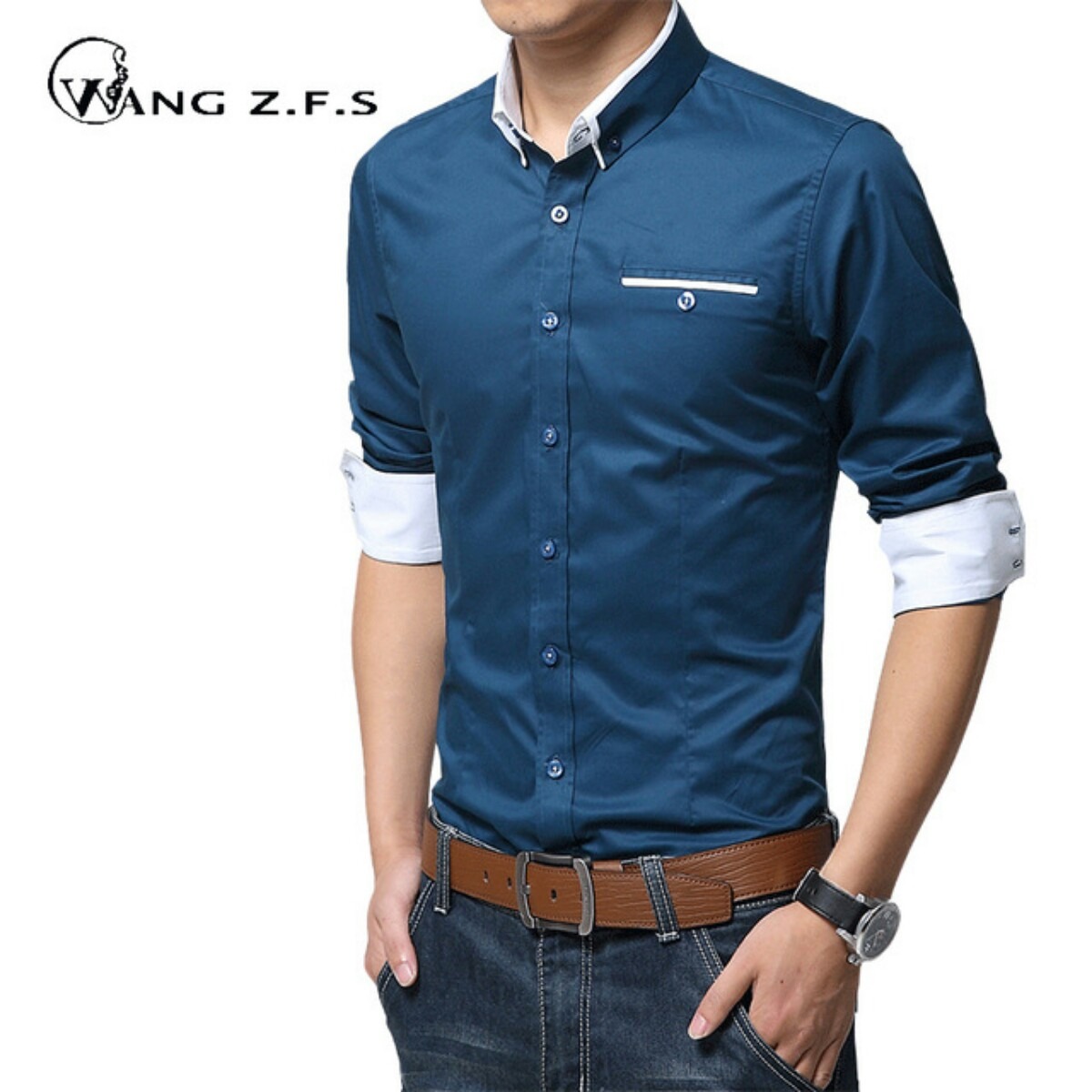 Camisa de los hombres 2016 hombres de la Marca de Moda