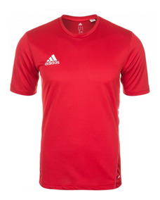 camiseta adidas roja hombre