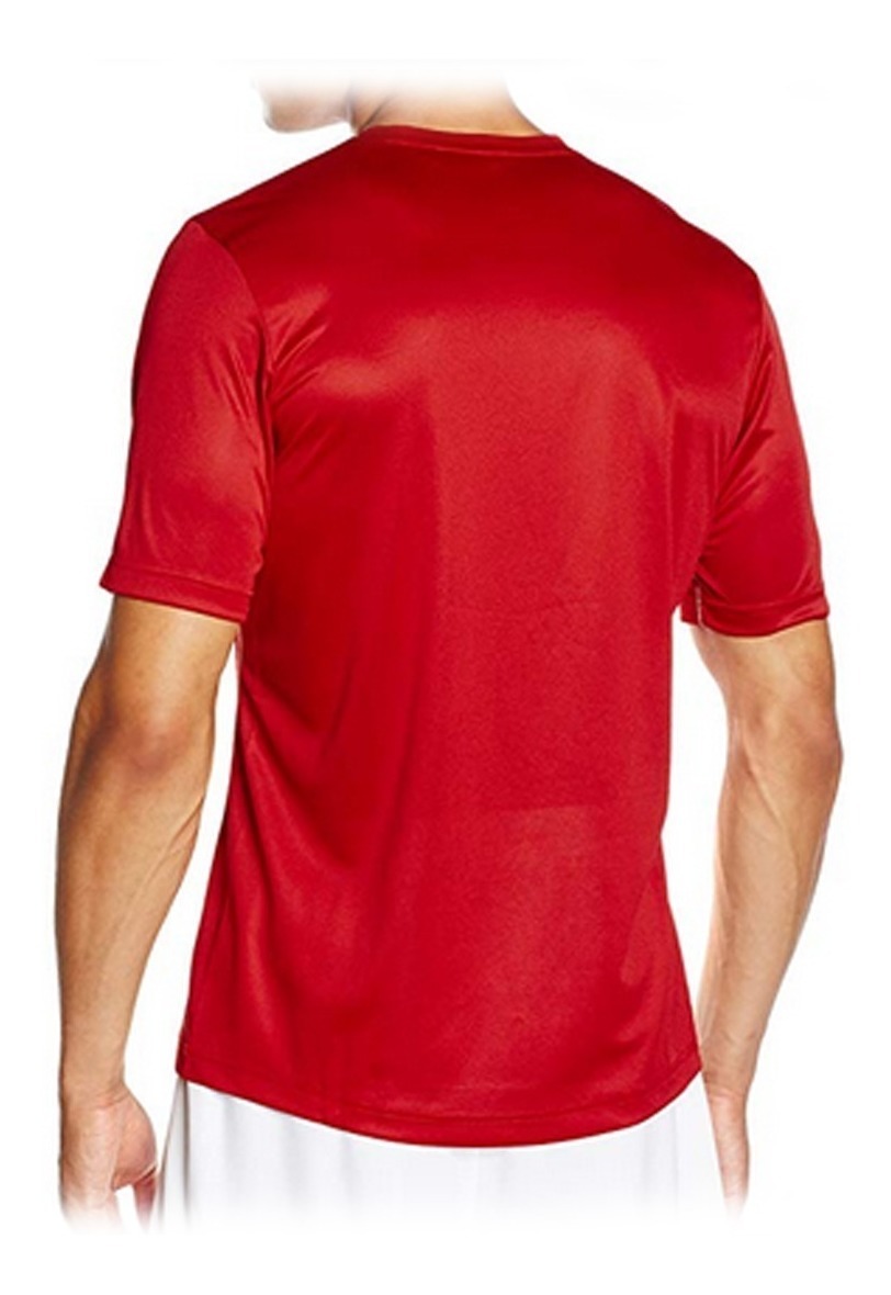 camiseta adidas roja hombre