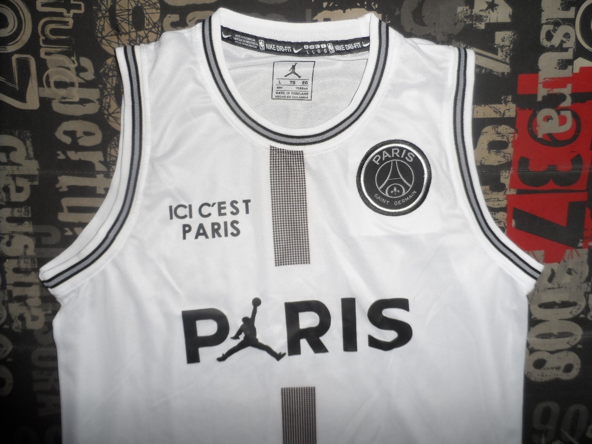 Camiseta Basketball Psg Jordan #23 Blanca(envío Gratis) - $ 18.990 en Mercado Libre