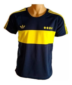 camiseta boca retro adidas