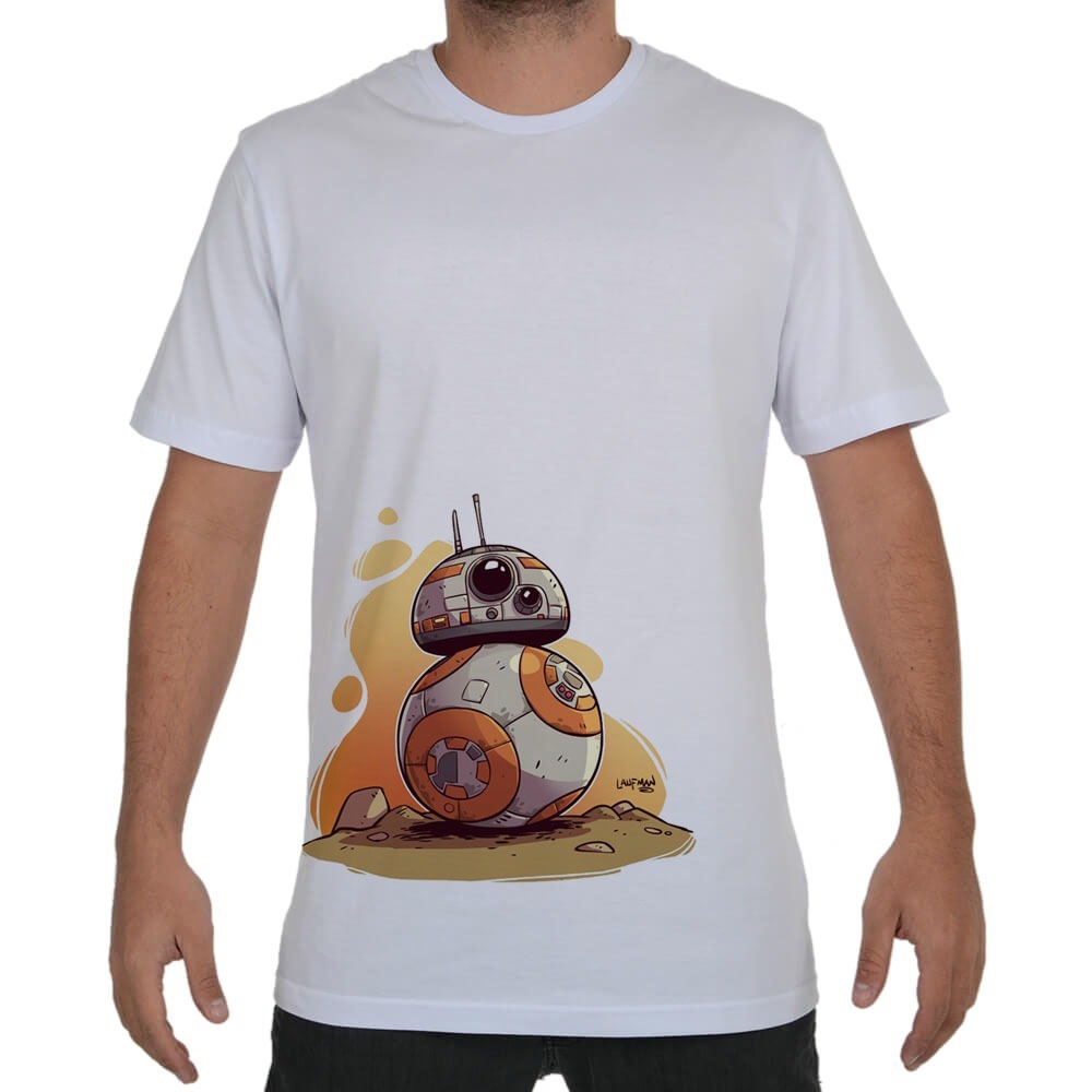 camiseta camisa blusa desenho bb8 star wars n 20 r 32 90 em