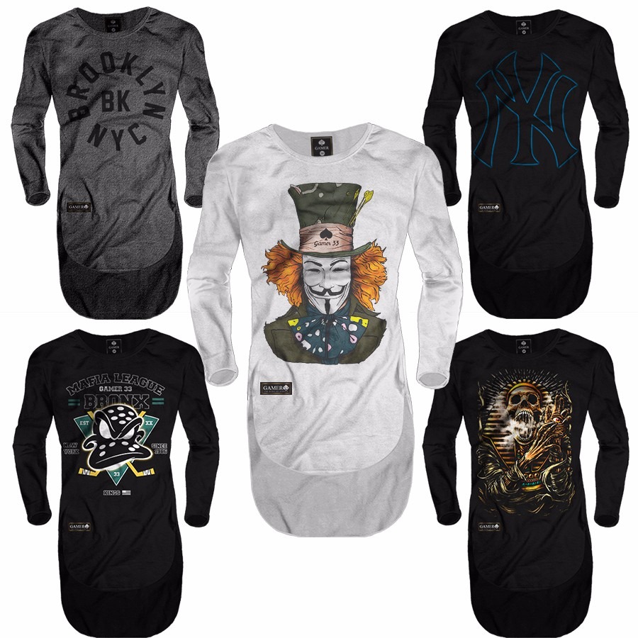 Download Camiseta Camisa Oversized Longline Masculina Top No Brasil - R$ 56,80 em Mercado Livre