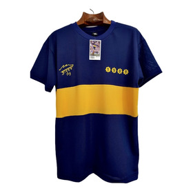 Camiseta Club De La Boca 1981 Homenaje Dios Retro