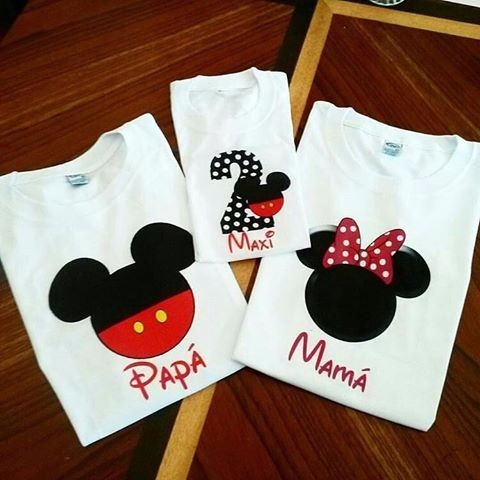 Camiseta Con O Sin Musg Personalizadas Papa , Mama E Hijo - $ 23.500 en Mercado Libre