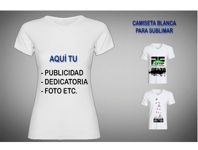 camisetas blancas para sublimar