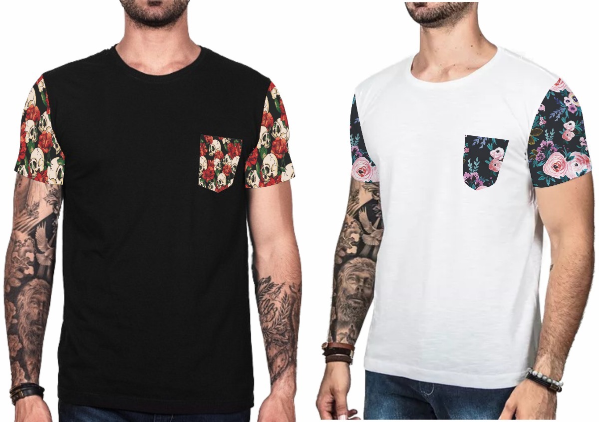 Camiseta floral para hombre