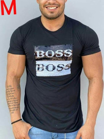 playera hugo boss negra