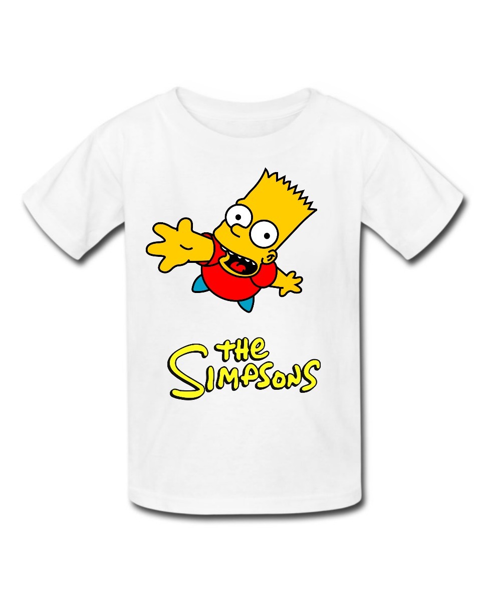 camiseta infantil bart simpson desenho r 19 99 em mercado livre