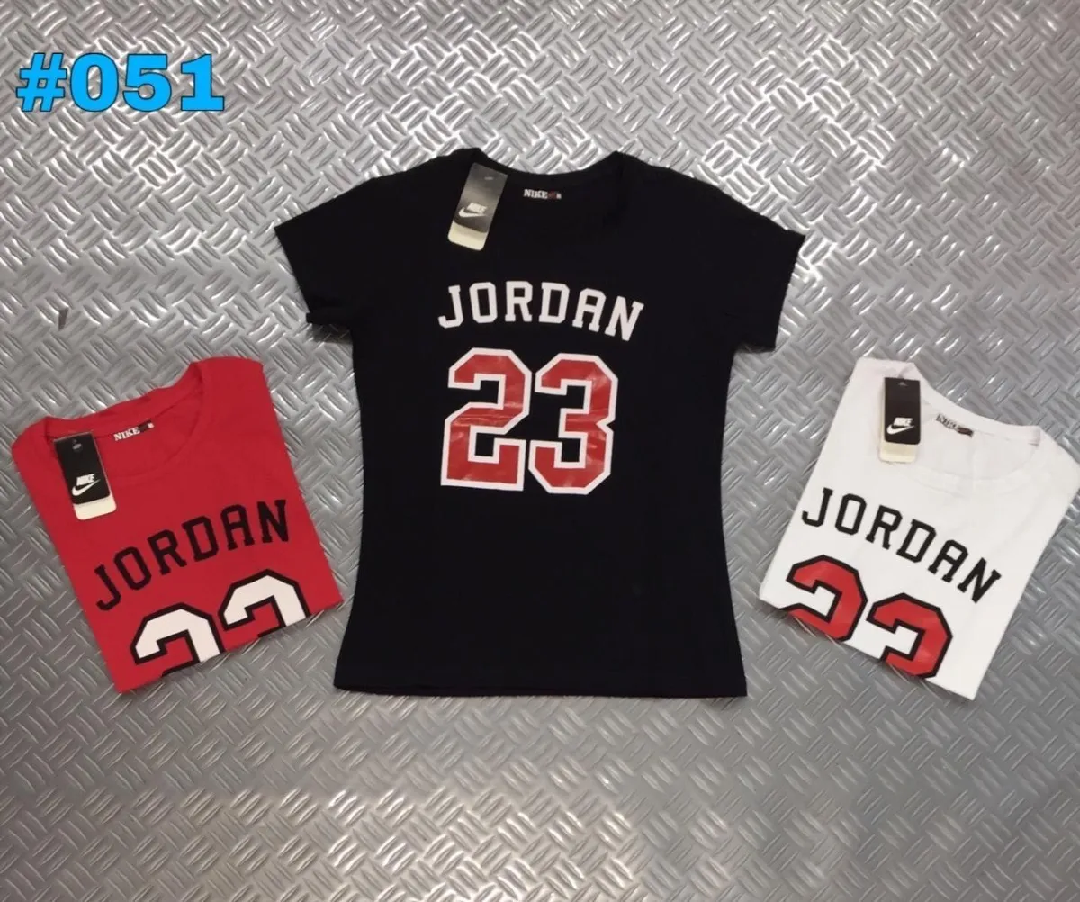 camisetas jordan para mujer