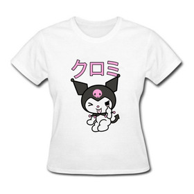 Camiseta Kuromi Adulto/anime Japão, Harajuku, E-girl,hello K